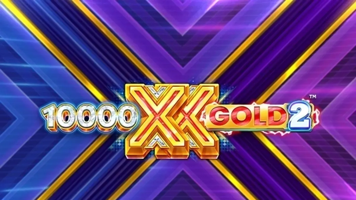 Interface do jogo 10,000 X Gold 2 mostrando os prêmios Boosting Fortunes e a grade de 5 cilindros.
